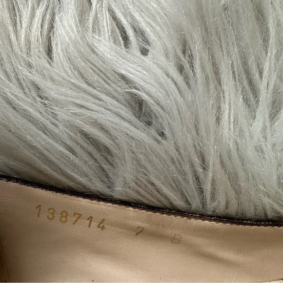 GUCCI Hasler Horsebit Accent Floral Ballet Flats Size 7 - Picture 11 of 13